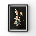 Tableau abstrait - Éclat céleste