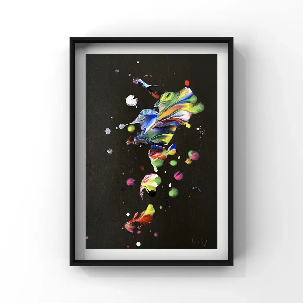 Tableau abstrait - L'Oiseau de l'Aube