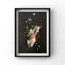 Tableau abstrait - Nébuleuse Onirique