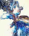 Tableau pouring - Nébuleuse Glacée