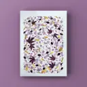 Herbier encadré fait main - fleurs pressées naturelles - Modèle Roman Poésie Éternité  - Herbier 1011- A3