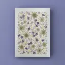 Herbier encadré fait main - fleurs pressées naturelles - Modèle Roman Poésie Éternité  - Herbier 1012- A3