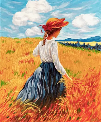 La jeune fille aux blés
